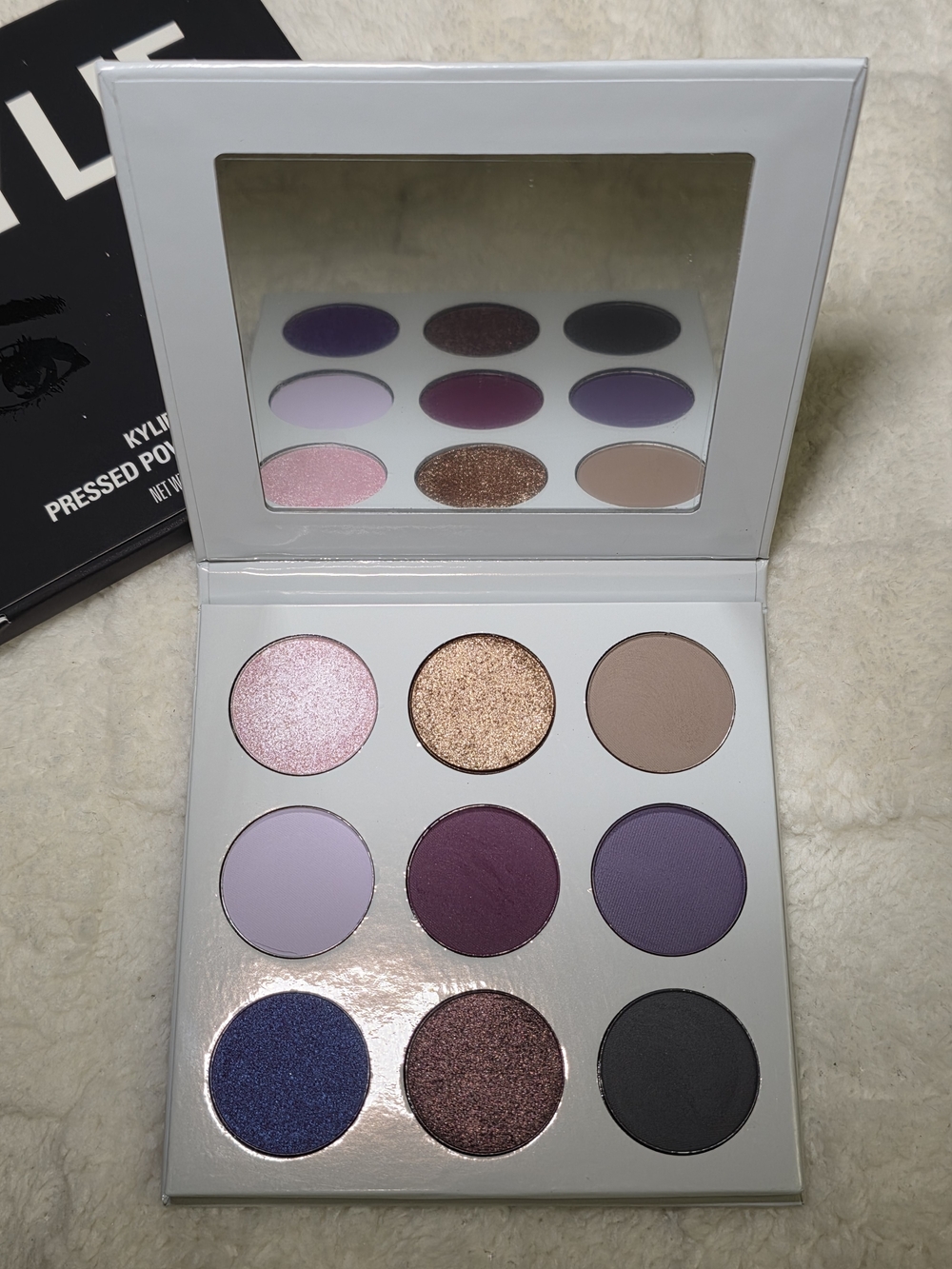 KYLIE COSMETICS PRESSED POWDER EYESHADOW PALETTE—THE PURPLE PALETTE